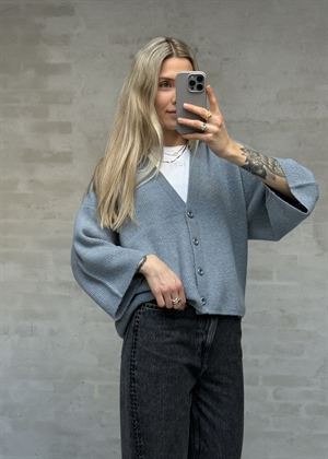 Damsville strik cardigan Storm Melange American Vintage 